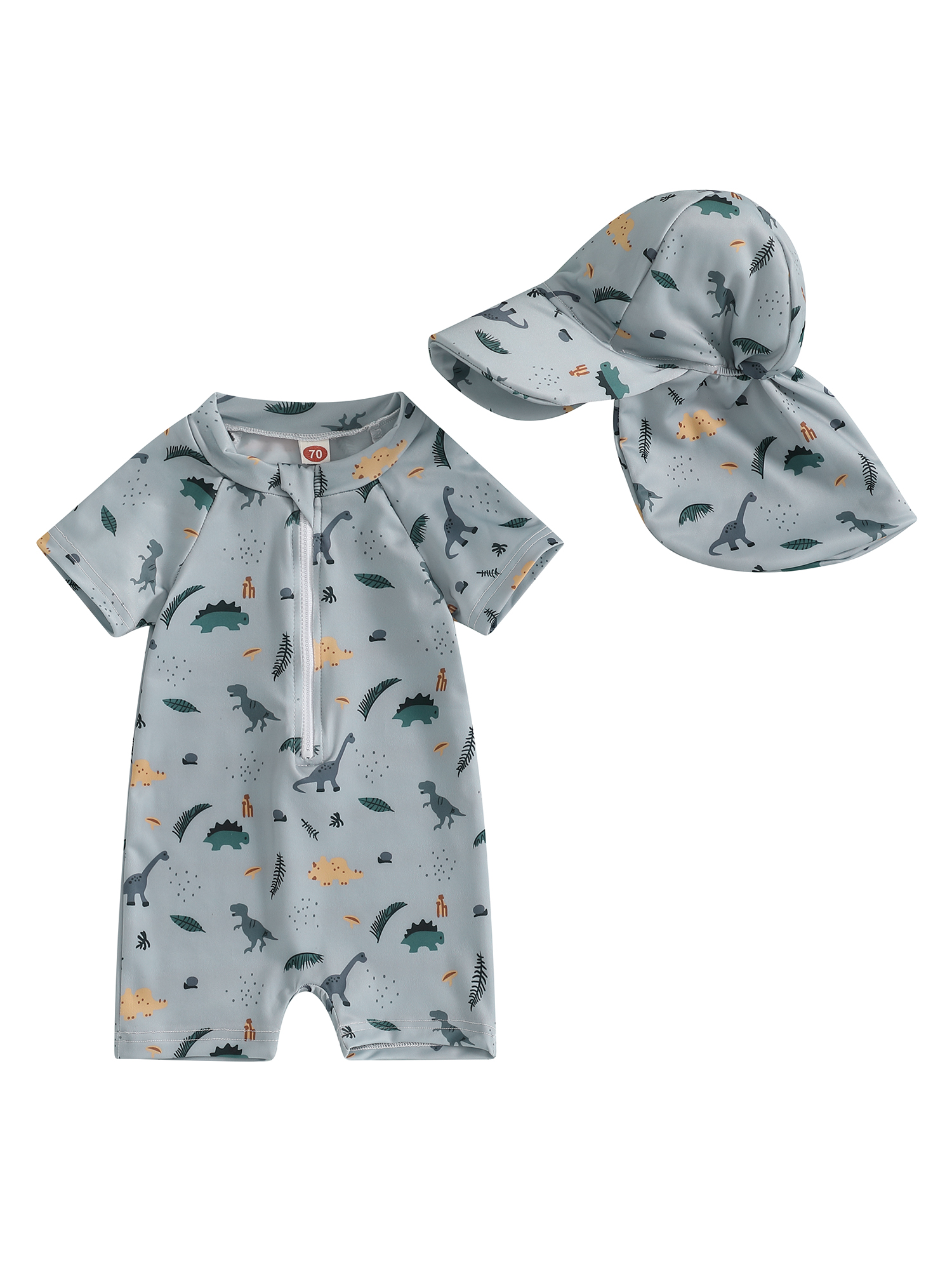 aturustex Little Boys Rash Guard Swimsuit Rompers Outfits Toddler ...