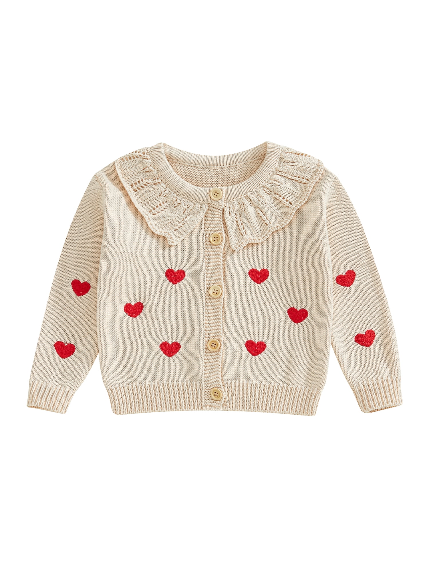 aturustex Little Girls Cozy Sweater Cardigan 0-5T Toddler Baby Long ...