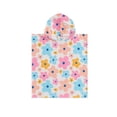 thumbnail image 1 of aturustex Little Girls Hooded Poncho Towel 12M 18M 2T 3T 4T 5T Toddlers Absorbent Bath and Beach Towels Hoodies Floral Print Soft Wearable Blanket BatCute Comfy Swimwear for Summer Beachwear, 1 of 7