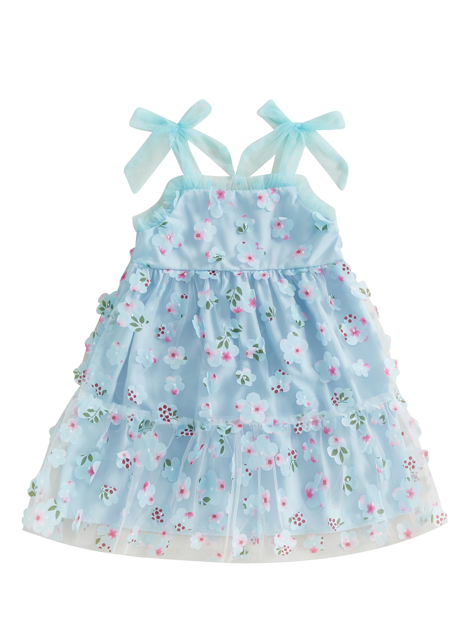Baby Girls Princess Cotton Tiered Dress