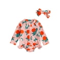 thumbnail image 1 of aturustex Little Girls Rash Guard Swimsuit with Headband 6M 9M 12M 18M 2T 3T Toddler Baby Girls Zip Up Swimwear Bow/Fruit Print Rompers Swim Long Sleely Beachwear for Holiday Party Swim Pool, 1 of 7