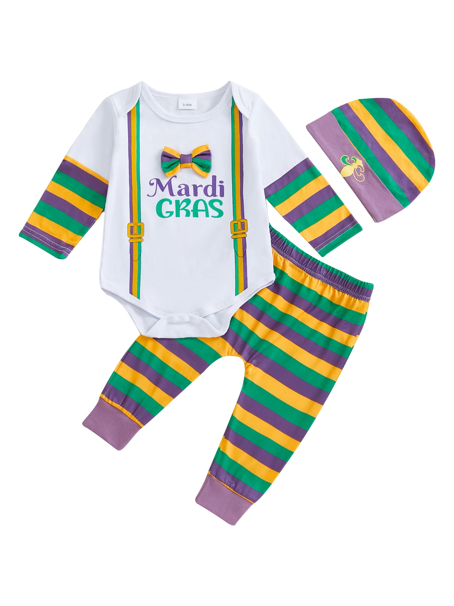 mardi gras striped shirt toddler