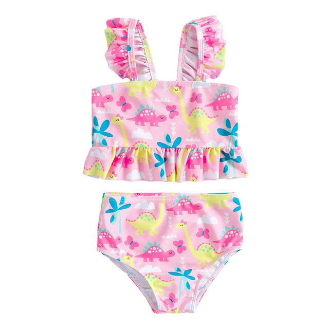 aturustex Toddler Girl 2Pcs Swimsuit 18M 24M 3T 4T 5T 6T Sleeveless ...