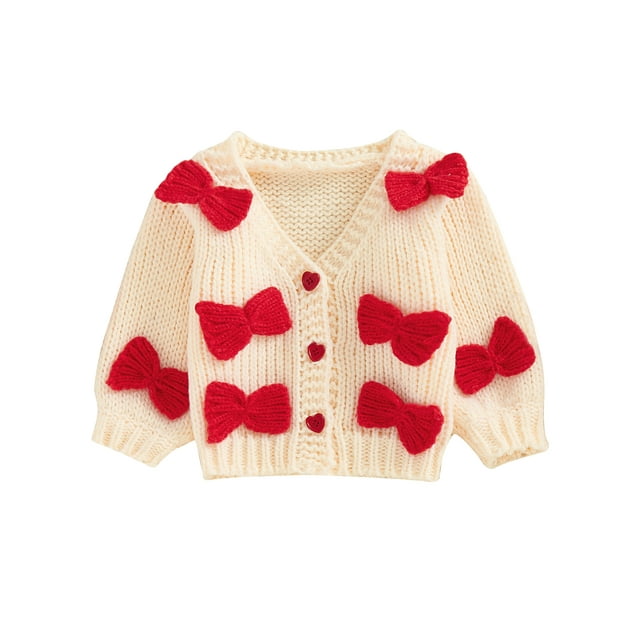 aturustex Toddler Girl Cozy Sweater Cardigan 6M 9M 12M 18M 2T 3T Infant