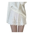 thumbnail image 1 of aturustex Women's Lace Extender Skirt Adjustable Layered Fake Top Lower Sweep Shirt Mini Lace Underskirt A Version Half Slips, 1 of 9