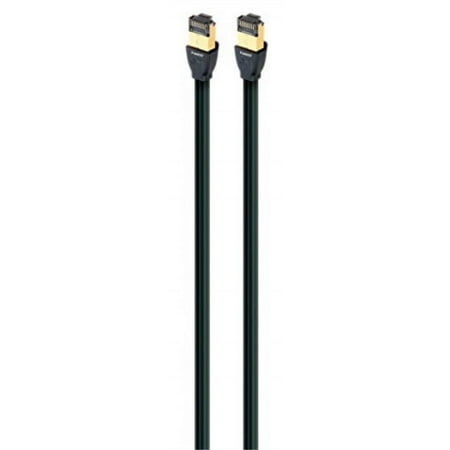 AudioQuest - Forest RJ/E 16.4' Digital Ethernet Cable with RJ45 to RJ45 Connectors - Black with Green Stripes