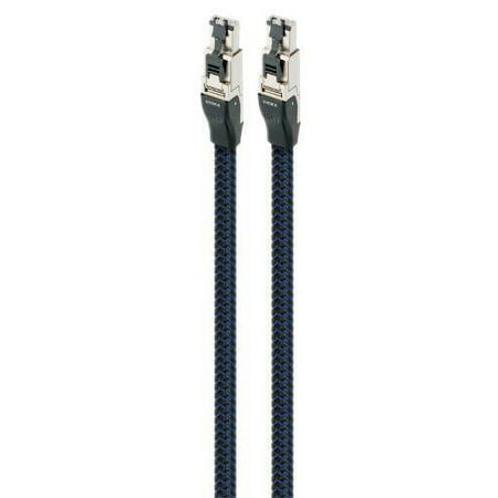 AudioQuest - Vodka RJ/E 4.9' Digital Ethernet Cable with RJ45 to RJ45 Connectors - Blue on Black