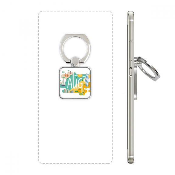 august month season illustration square cell ph  stand holder bracket universal support