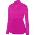 thumbnail image 1 of augusta sportswear women's shadow tonal heather 1/4 zip pullover 2909, 1 of 2