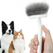 Aumuca Dematting Undercoat Deshedding Brush for Dogs and Cats - Stainless Steel Pet Grooming Comb