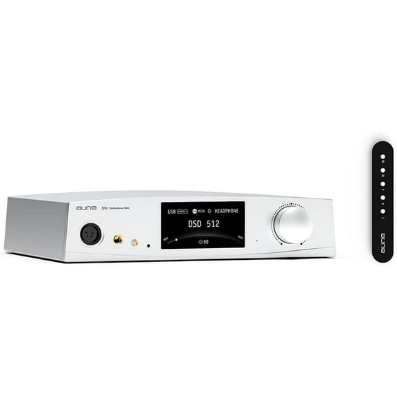 aune S9c Pro DAC with Headphone Amp, 10MHz Clock Input, 32bit/768kHz/DSD512/MQA, Dual-DAC Chip, 6.35/XLR/4.4 Jack, PLL/Clock Sync Tech/Twin JFET, for PC/Speaker/Home Audio