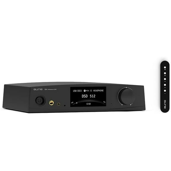 aune S9c Pro DAC with Headphone Amp, 10MHz Clock Input, 32bit/768kHz/DSD512/MQA, Dual-DAC Chip, 6.35/XLR/4.4 Jack, PLL/Clock Sync Tech/Twin JFET, for PC/Speaker/Home Audio