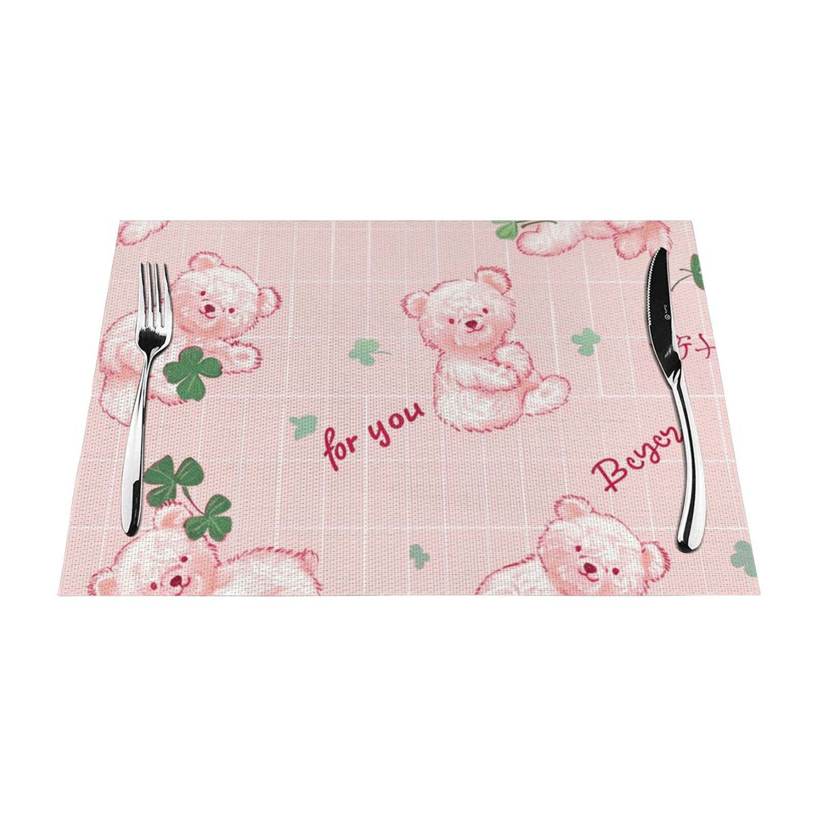 autiful handpainted Table mat can be wiped, dinner mat set, felt can