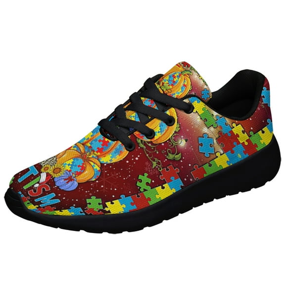 autism Shoes Sneakers for Women Men Black Size 3.5
