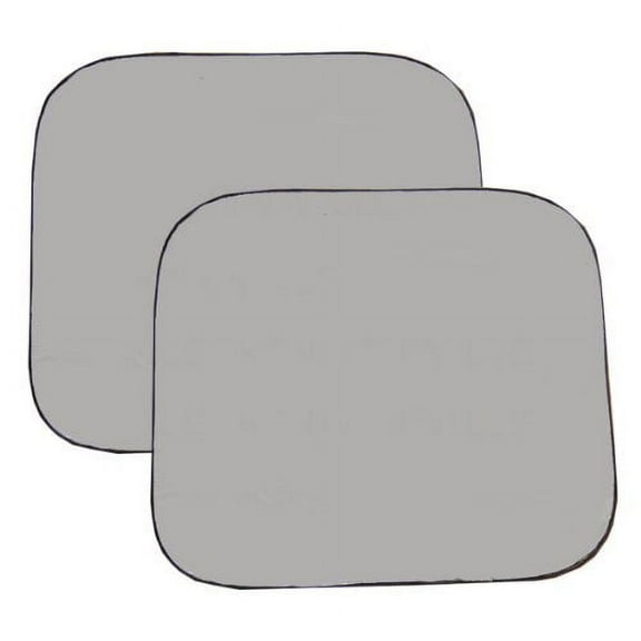 auto expressions two piece spring front rv windshield sunshade - silver