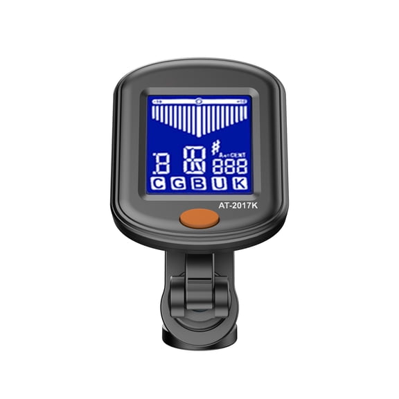 auto tuner Thumb Clip-on Tuner Mini Portable Digital Tuning Device Multi-function LCD Display Rotating Clip for Chromatic Guitar Bass Ukulele