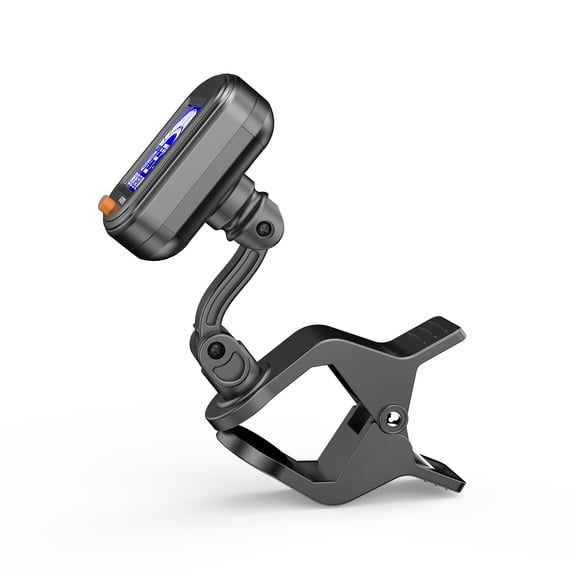 auto tuning Thumb Clip-on Tuner Mini Portable Digital Tuning Device Multi-function LCD Display Rotating Clip for Chromatic Guitar Bass Ukulele