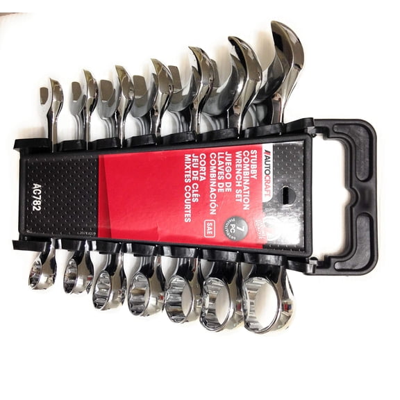 autocraft stubby wrench set SAE