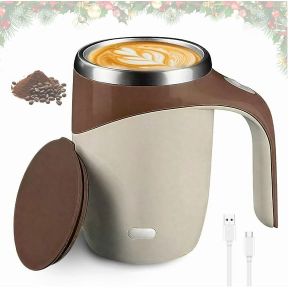 automatic magnetic stirring coffee mug, Rechargeable Self-Stirring Cup with Magnetic Technology for Office & School