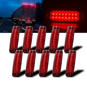 Partsam 10 Pcs 3/4 Amber Strobe + Marker Lights - India