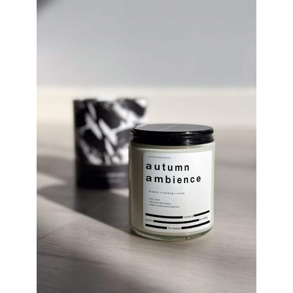 autumn ambience / maple + nutmeg + cream candle