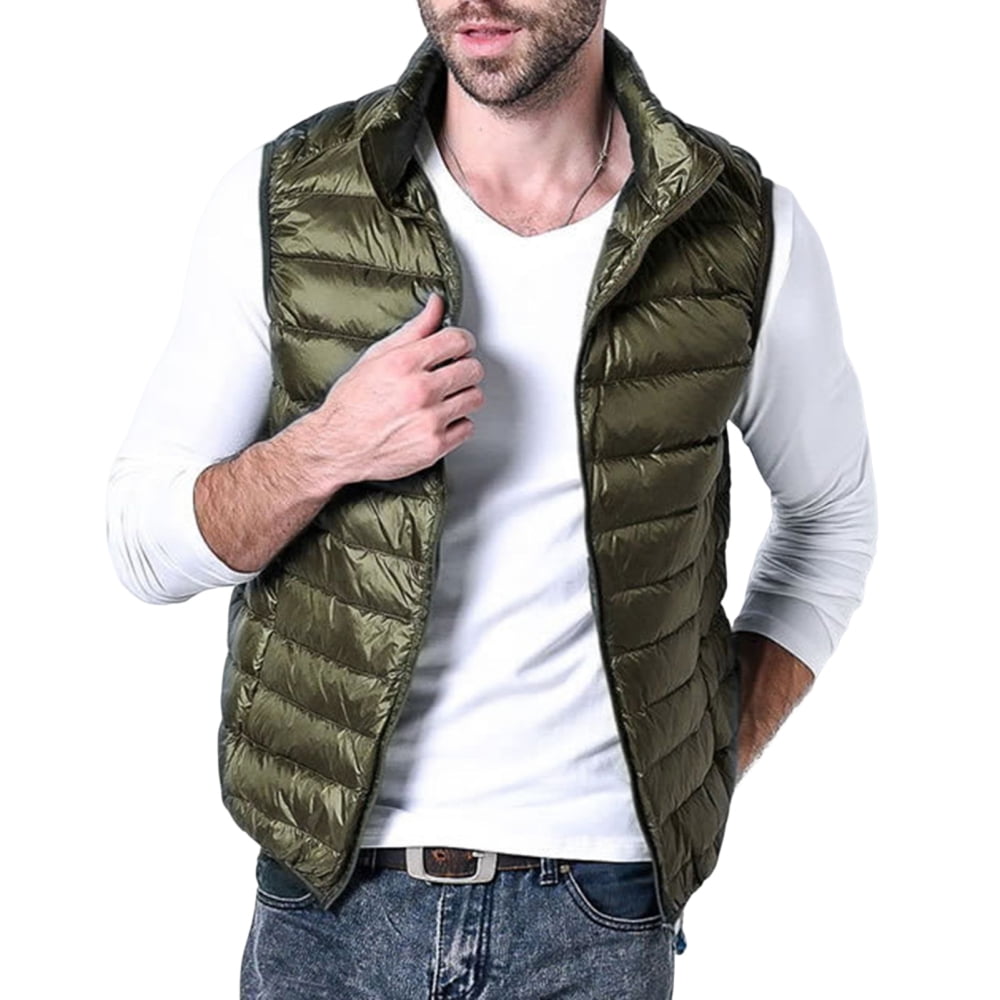 Thin down vest shop mens