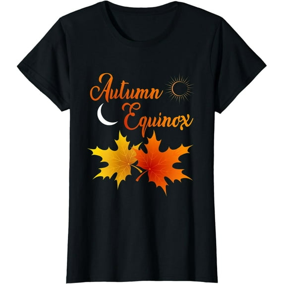 autumn equinox fall leaves october sun T-Shirt