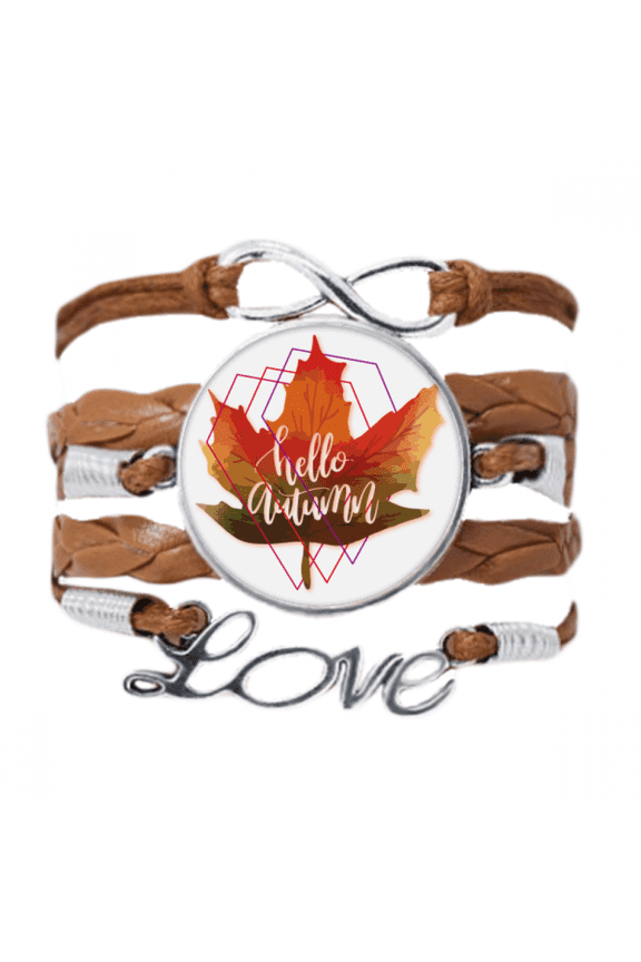 autumn greetings emotional maple bracelet chain ornament wristband