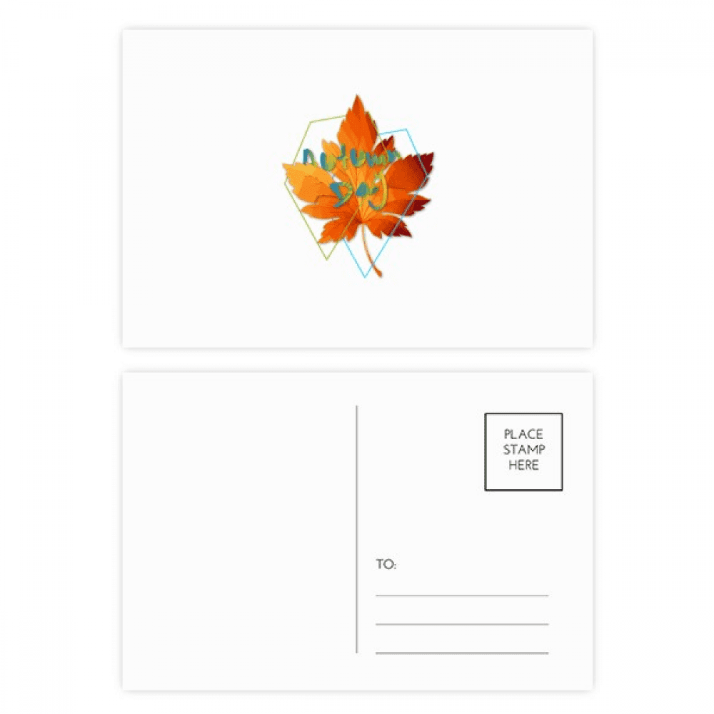 autumn landscape depressed postcard set birthday mailing thanks greeting card