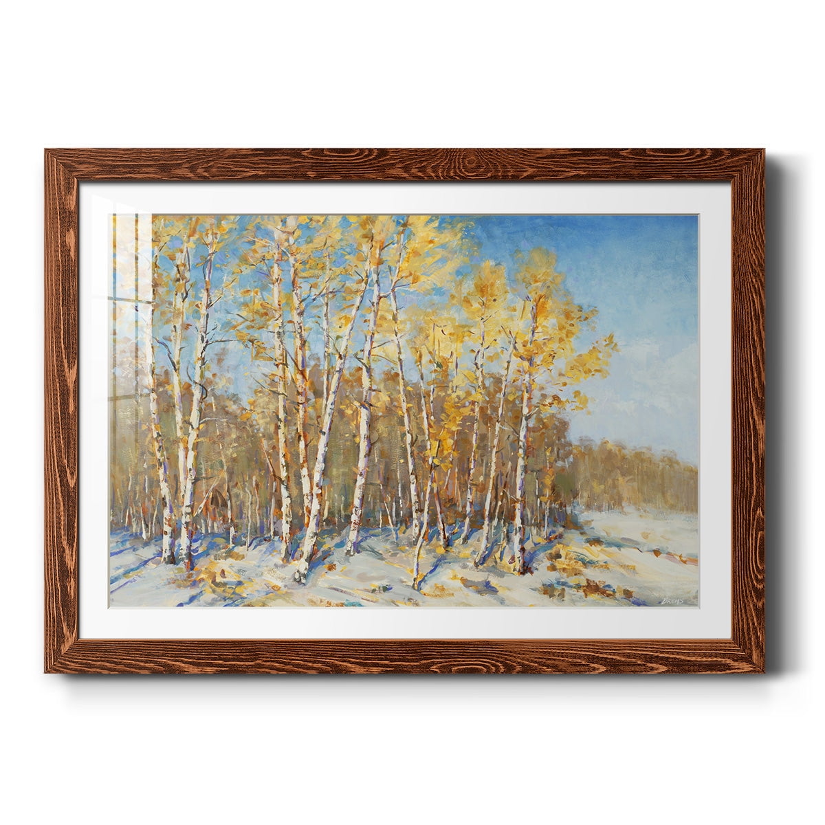 Autumn Trees-Premium Framed Print - Ready to Hang