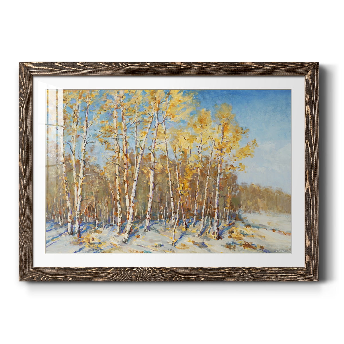 Autumn Trees-Premium Framed Print - Ready to Hang