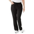 thumbnail image 1 of ave. Coastal Women's Seven Pocket Bootcut Scrub Pant in Black, XXS Tall, 1 of 6