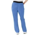 thumbnail image 1 of ave. Coastal Women's Seven Pocket Bootcut Scrub Pant in Ceil Blue, 3XL Tall, 1 of 6