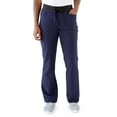 thumbnail image 1 of ave. Coastal Women's Seven Pocket Bootcut Scrub Pant in Navy, XXS, 1 of 6