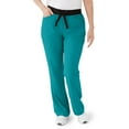 thumbnail image 1 of ave. Coastal Women's Seven Pocket Bootcut Scrub Pant in Teal Blue, 3XL Petite, 1 of 6