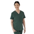 thumbnail image 1 of ave. Lex Women's Three Pocket V-Neck Tunic Scrub Top in Hunter, XXS, 1 of 6