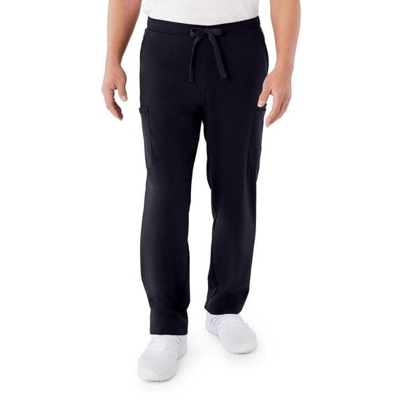 ave. Unisex Clinton Straight Leg Six Pocket Cargo Scrub Pant in Black, XXS Tall