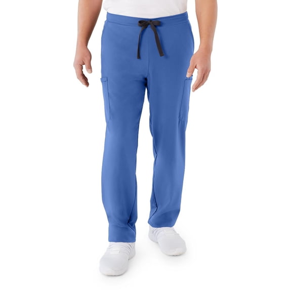 ave. Unisex Clinton Straight Leg Six Pocket Cargo Scrub Pant in Ceil Blue, XXS Tall