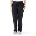thumbnail image 1 of ave. Varick Women's Six Pocket Midrise Straight Leg Scrub Pant in Black, M, 1 of 6