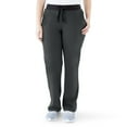 thumbnail image 1 of ave. Varick Women's Six Pocket Midrise Straight Leg Scrub Pant in Charcoal, XS, 1 of 6