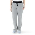 thumbnail image 1 of ave. Varick Women's Six Pocket Midrise Straight Leg Scrub Pant in Gray, XL, 1 of 6