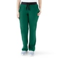 thumbnail image 1 of ave. Varick Women's Six Pocket Midrise Straight Leg Scrub Pant in Hunter, M Tall, 1 of 6
