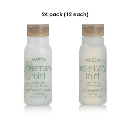 aveda rosemary mint conditioner and shampoo lot of 24 bottles (12 of each). total of 24oz.