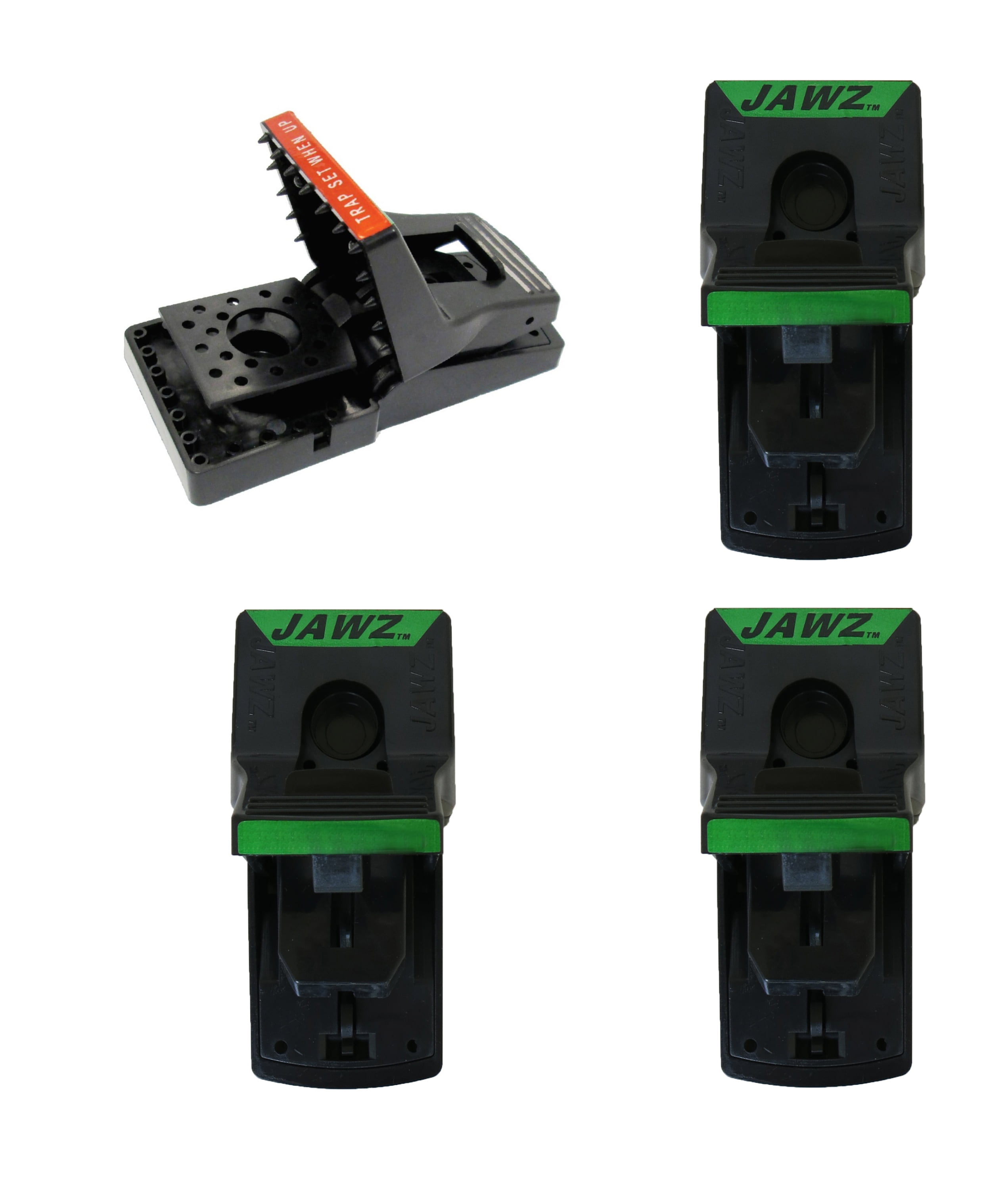 $averPak 4 Pack - Includes 4 JT Eaton Jawz Rat and Chipmunk Traps for use with Solid or Liquid Baits