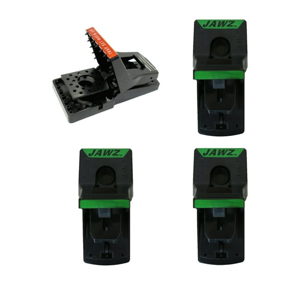 $averPak 4 Pack - Includes 4 JT Eaton Jawz Rat and Chipmunk Traps for use with Solid or Liquid Baits