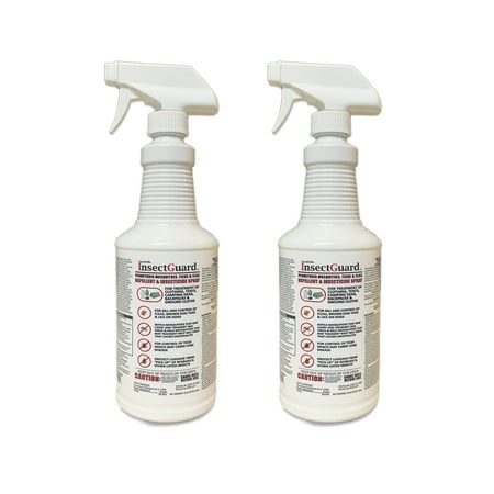 $averPak InsectGuard Permethrin Mosquitoes, Ticks and Flies Repellent & Insecticide Spray Quart (32oz) 2 Pack