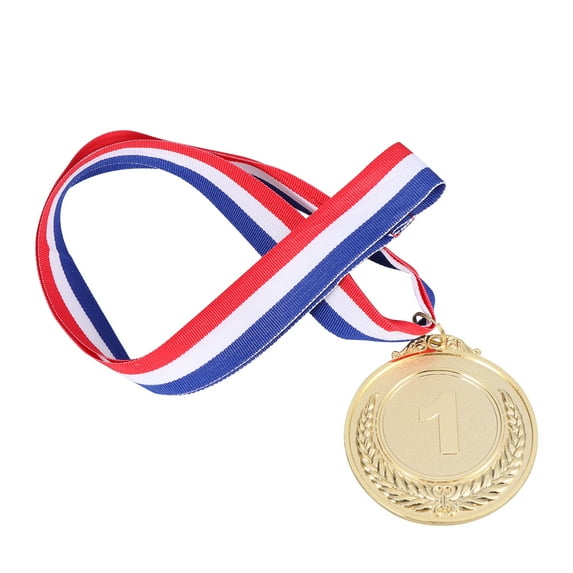 TEHAUX 2Pcs Metal Award Medals with Wheat Ears Design for Sports Competition in Golden