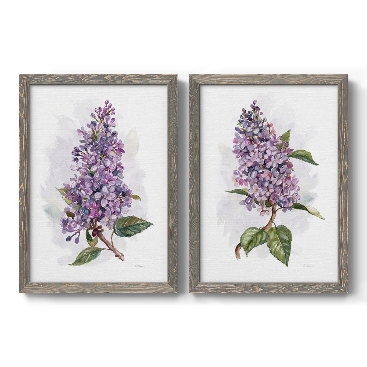 Awash in Lilac I - Premium Framed Canvas 2 Piece Set - Ready to Hang