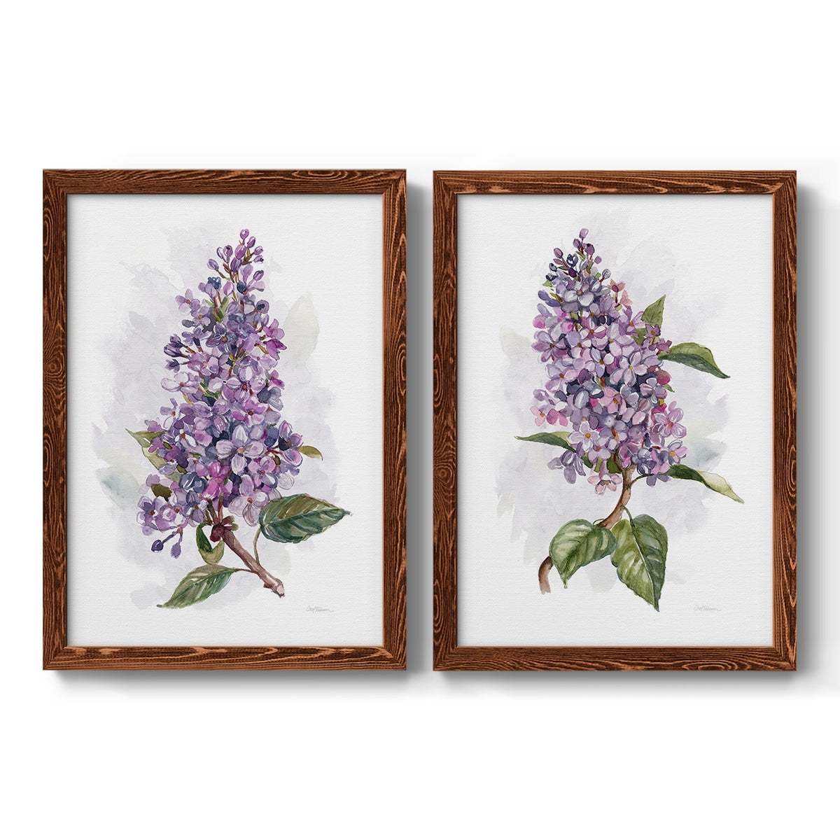 Awash in Lilac I - Premium Framed Canvas 2 Piece Set - Ready to Hang