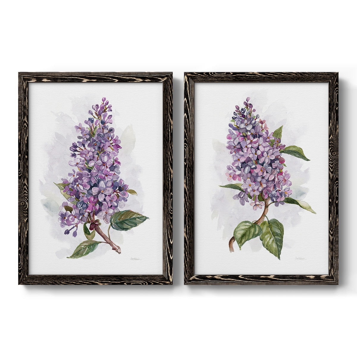 Awash in Lilac I - Premium Framed Canvas 2 Piece Set - Ready to Hang